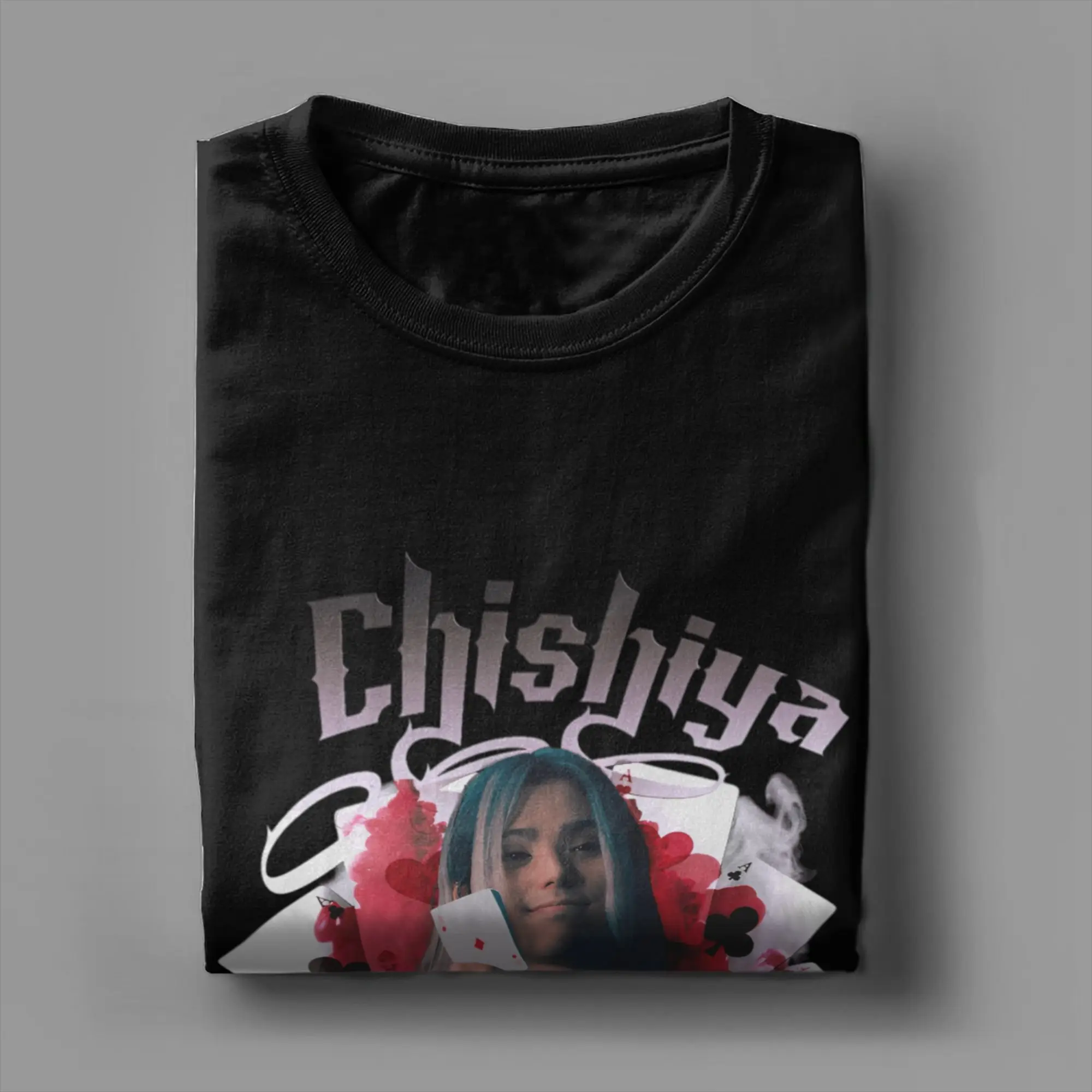 Casual T-Shirt Summer Alice Borderlands Chishiya Trendy Cool T-Shirts  Cotton Tee Shirt Male Retro Big Size Short Sleeve Tops
