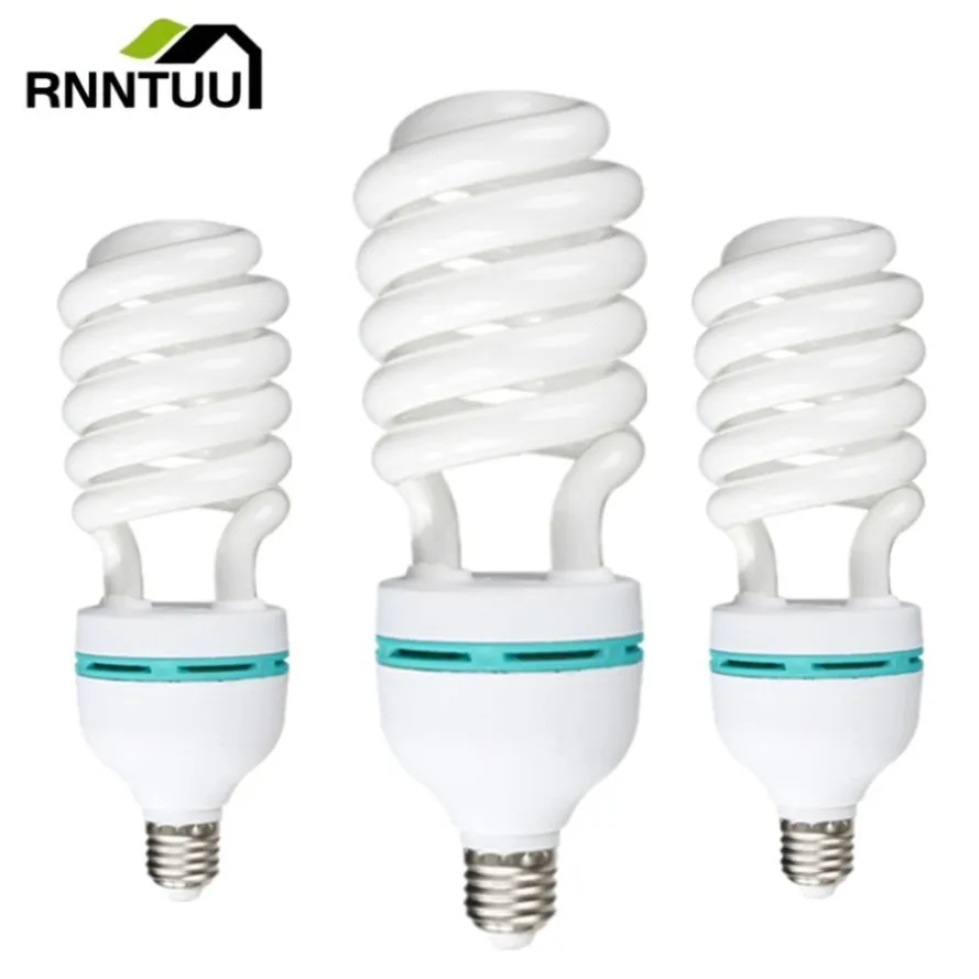 RnnTuu Spiral Light Bulb Energy-saving Lamps Tubes E27 5-45W Retro Decor Lamps Bright Bulbs AC220V LED Lamp Home Decoration Lamp