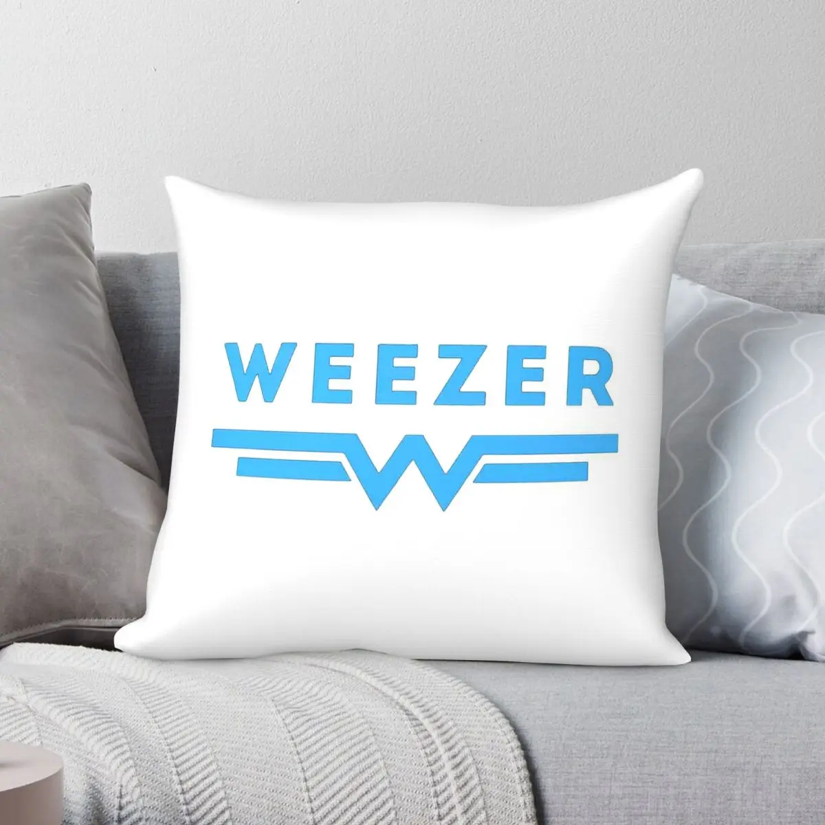 Singer Weezer Band Square Pillowcase Polyester Linen Velvet Printed Zip Decor Pillow Case Sofa Seater Cushion Case 18