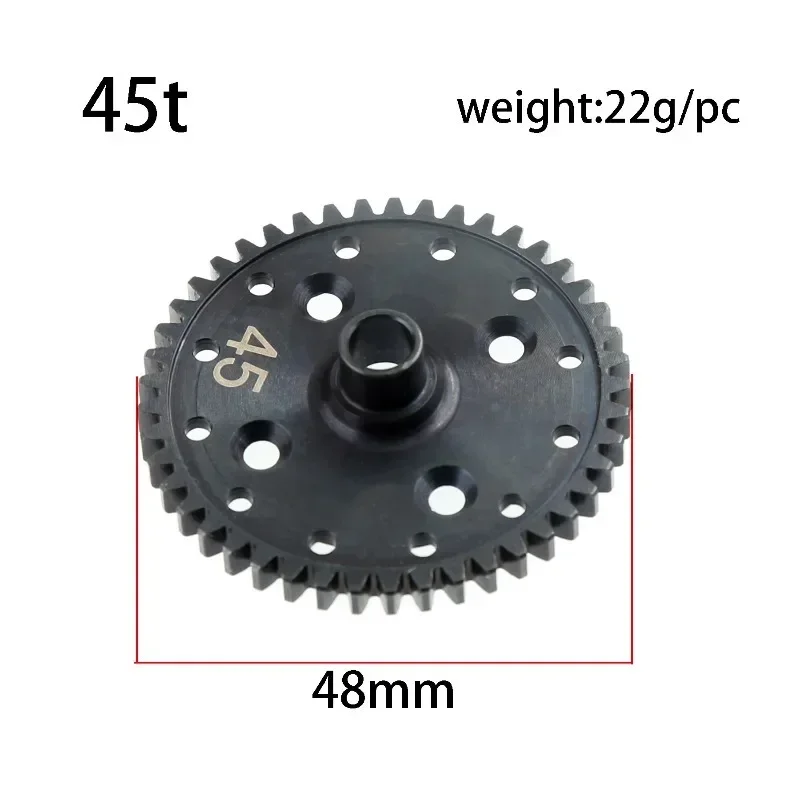 [Upgrade Parts] Kyosho Mp9/Mp10 Special 45t Lightweight Spur Gear 1/8 Remote Control Off-Road Vehicle Rc Model Parts Black view 4