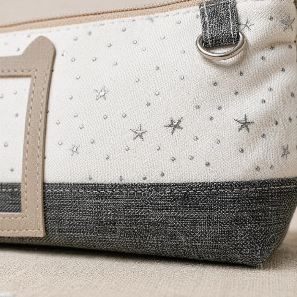 Kawaii Star Printed Pencil Case Large Capacity with Photo Window Pencil Pouch Pen Bag Gift