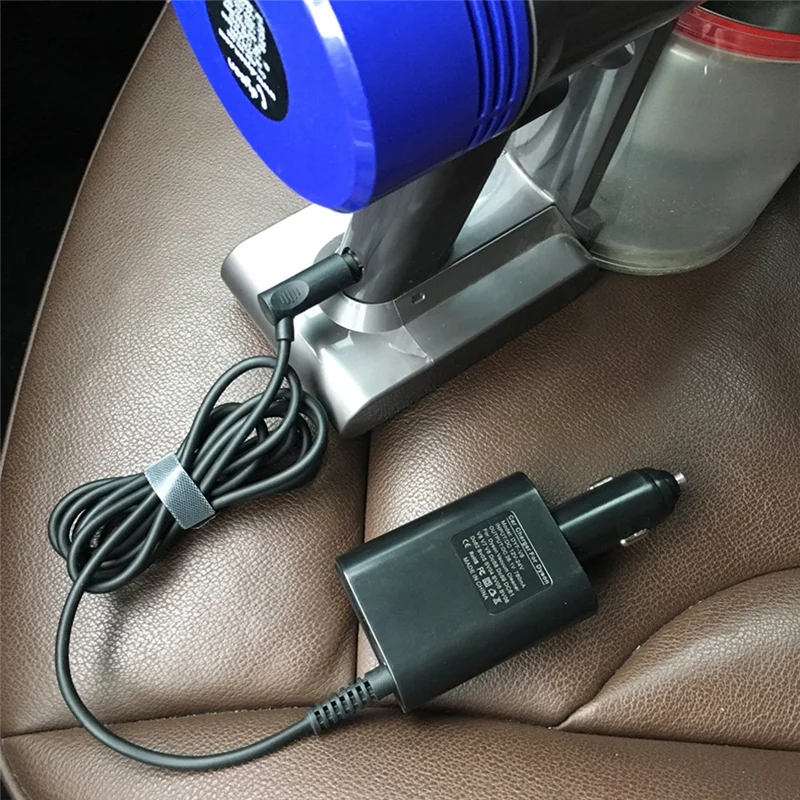 ABUD-1 قطعة DC26.1V مهايئ شاحن سيارة استبدال أجزاء الملحقات ل دايسون V6 V7 V8 المكانس الكهربائية مع منفذ USB ل
