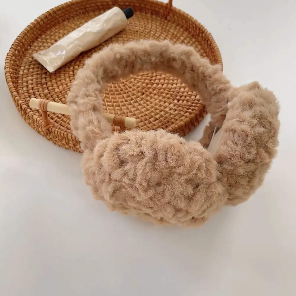 Winter Plush Ear Warmers Women Earmuffs Thickened Soft Thermal Cold Protection Foldable Portable Outdoor Accessory For Her