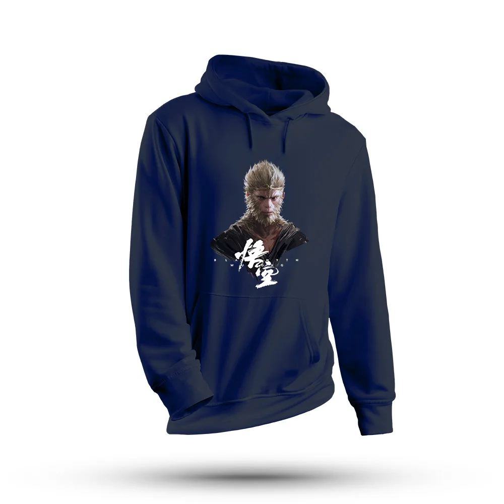 

Spring and autumn fashion black mythology Wukong anime men's hooded sweatshirt long sleeved new pullover outdoor street sports