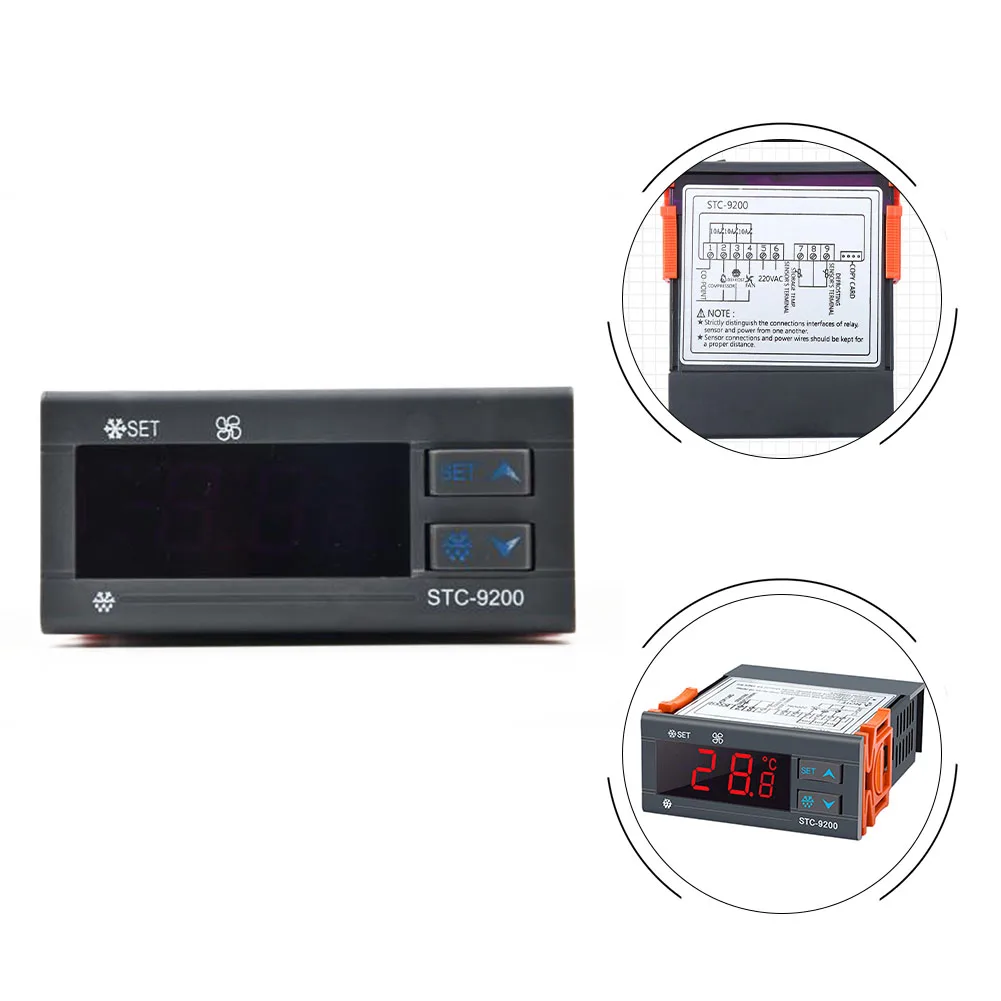 Reliable Temperature Control  STC9200 Refrigeration Defrost Fan Controller  Dual Sensors  Defrost Management for Cold Storages