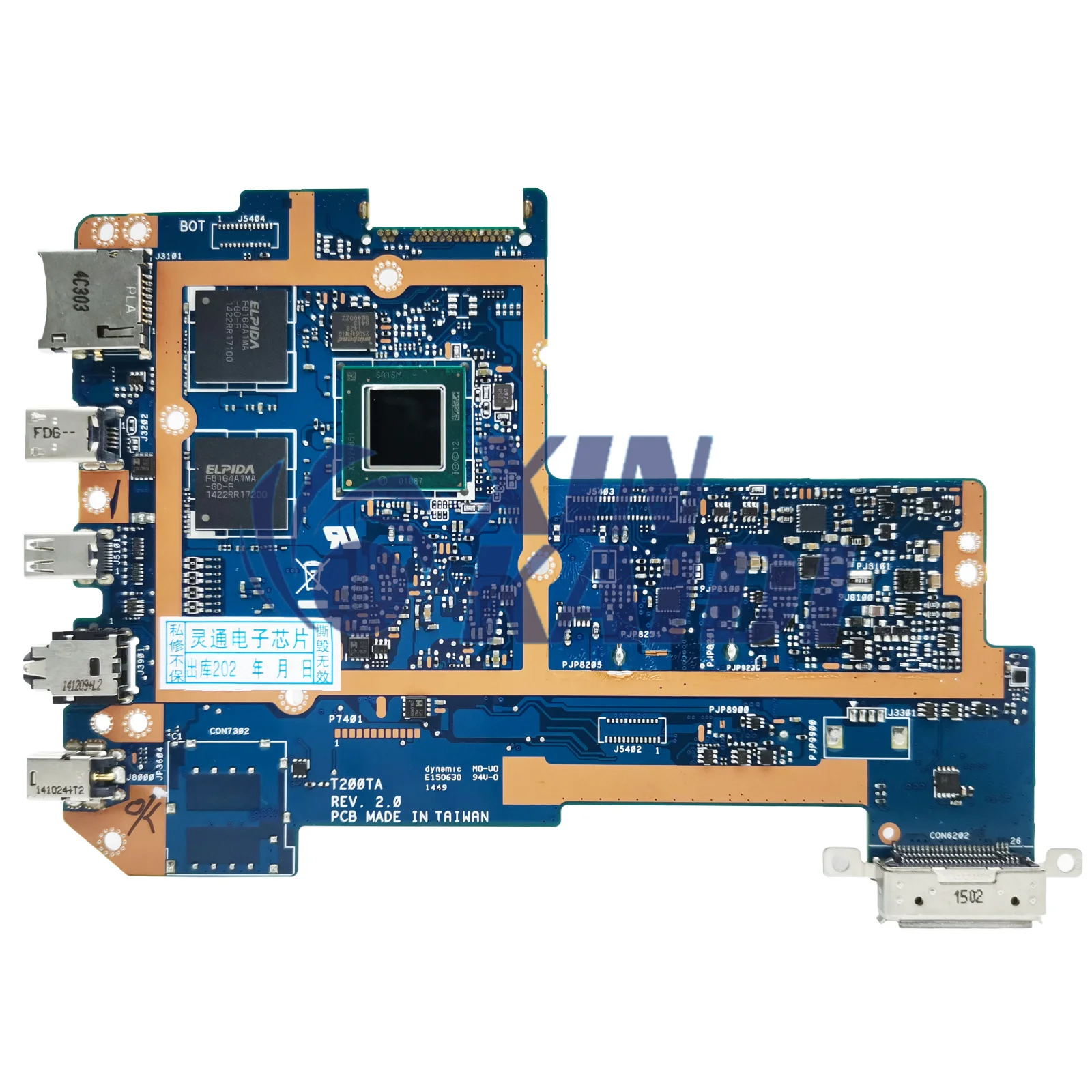 Notebook Mainboard For ASUS T200T T200T T200TA T200TAC Laotop Motherboard With Z3775 Z3795 CPU 2GB 4GB RAM 32G-SSD 100% Test OK