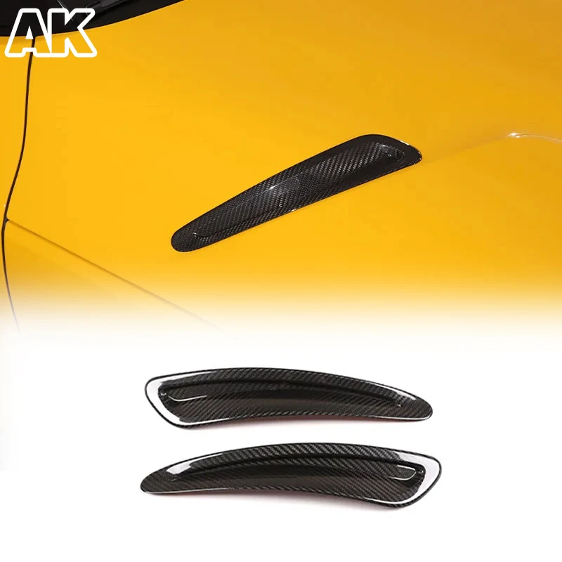 

For Toyota GR Supra A90 MK5 2019-2025 Real Carbon Fiber Car Hood Vent Air Flow Intake Body Kits Trim Cover Sticker Accessories