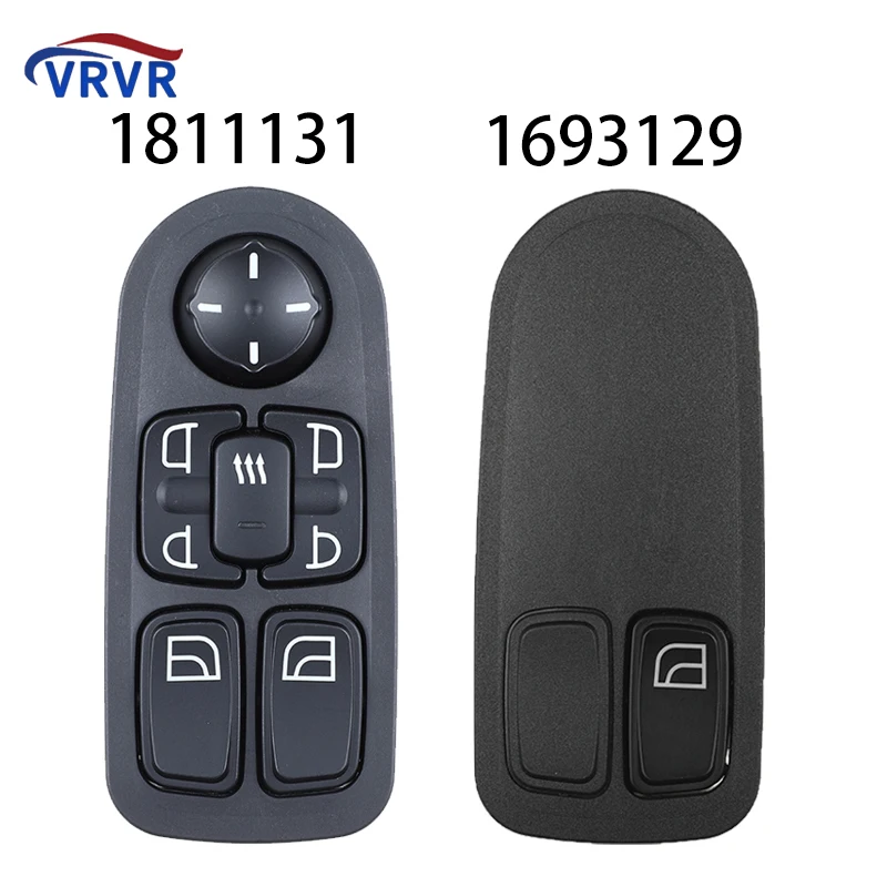 VRVR 1811131 1693129 Power Master Window Control Switch For DAF CF65 CF75 CF85 XF95 Truck 1736600 1788603 1811229 1895436