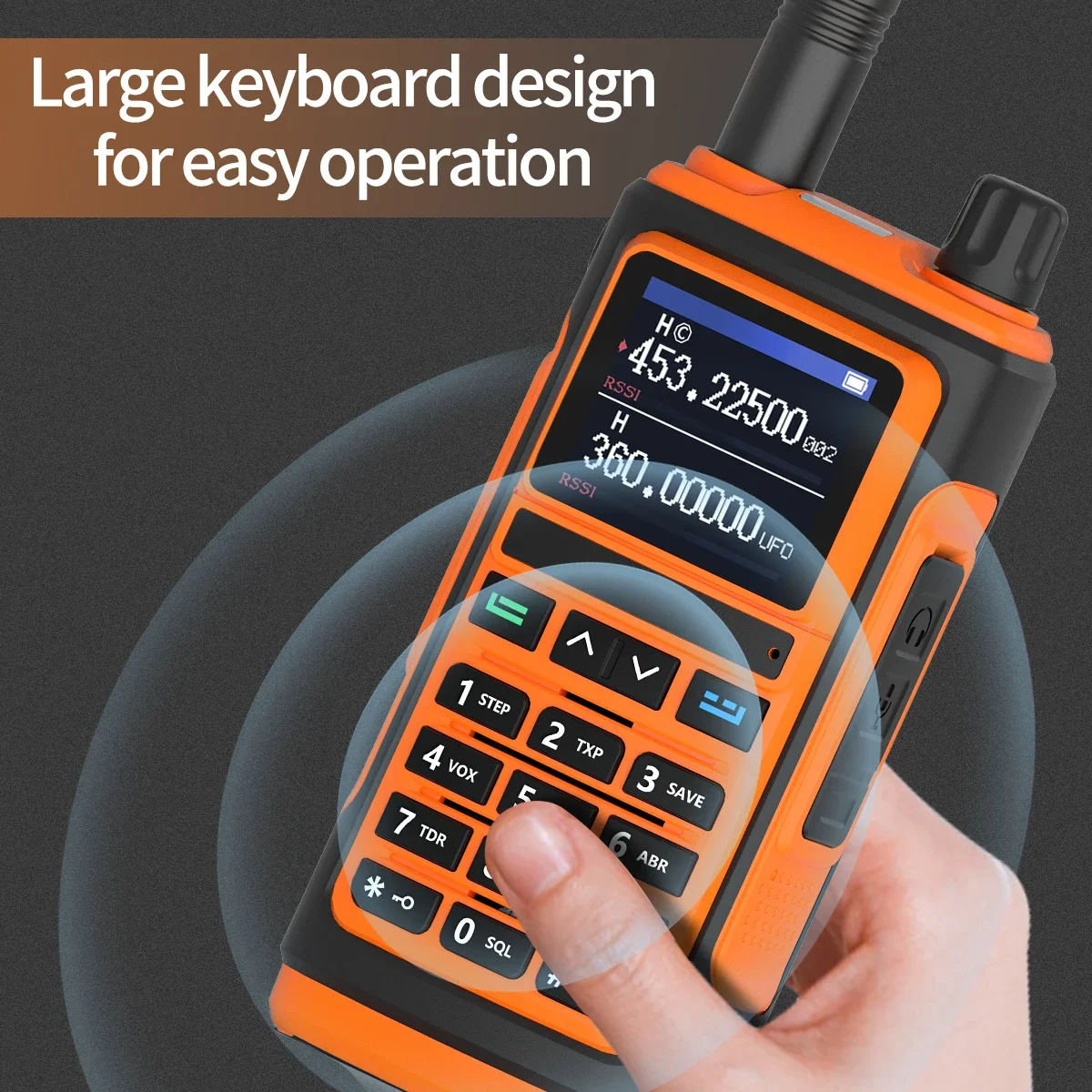 Baofeng UV-17E Airband Walkie-Talkie Drahtlose Kopierfrequenz Langstrecken-Typ-C NOAA AM Tragbares UV-5R Ham-Funkgerät – Detail 5