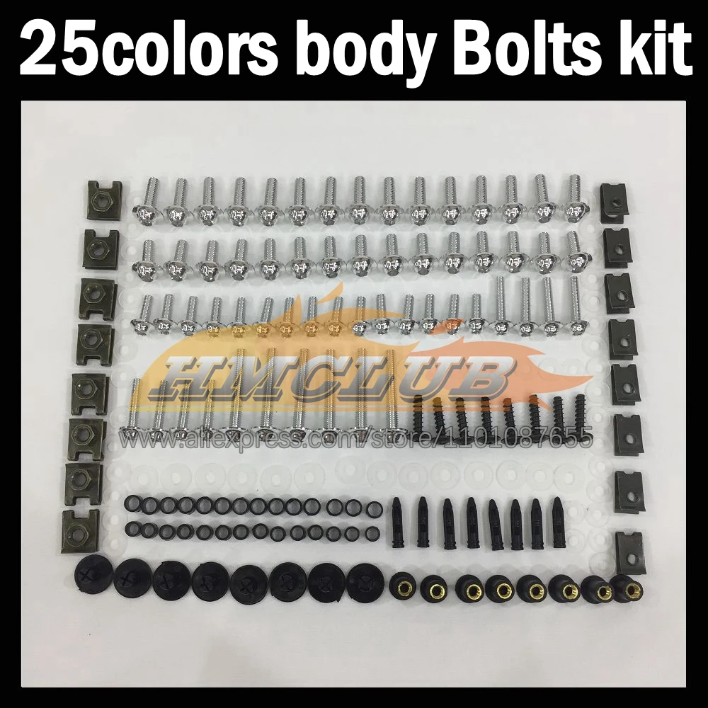 268ps Full Screws Kit Body bolt For Aprilia RS4 RS 125 RS125 06 07 08 09 10 11 2006 2007 2008 2010 2011 Fairing bolts screw NutS