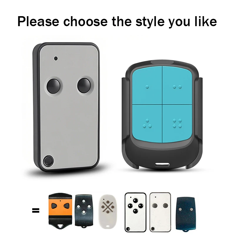 ROGER E80/TX52R/2 E80/TX54R/2 433MHz Garage Door / Gate Remote Control E80 TX52R 2 Electric Gates Keychain 433.92MHz Transmitter