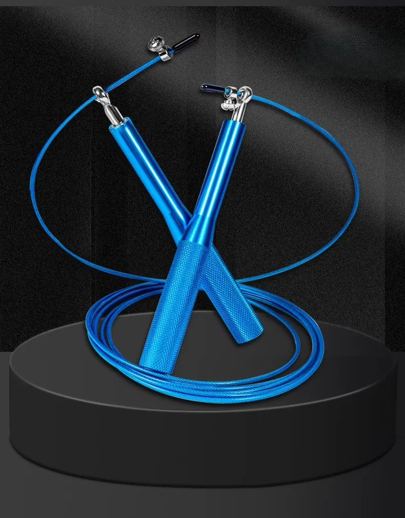 

Профессиональная скоростная скакалка с подшипником для взрослых, фитнес-тренировочная скакалка из стальной проволоки с ручкой из алюминиевого сплава