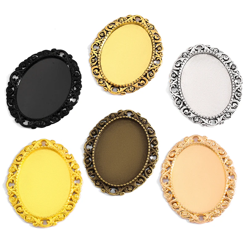 4Pcs Oval Necklace …