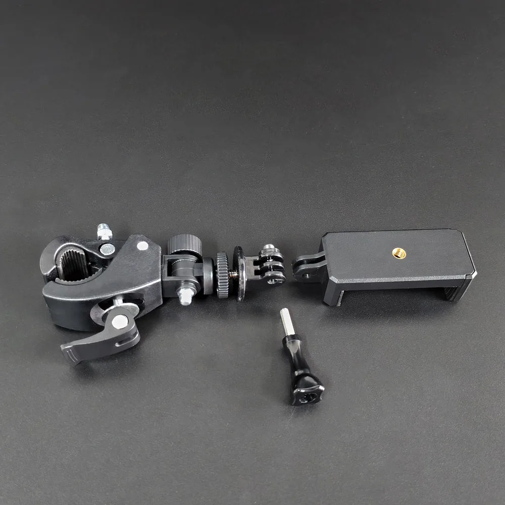 ماجيك قوي المشبك حامل هاتف عدة جبل ل Gopro بطل 13 12 11 10 9 8 7 6 5 أسود دراجة نارية المقود 360 درجة