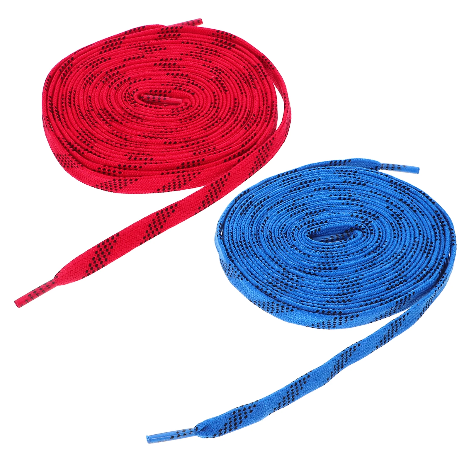 

2 Pairs Ice Hockey Shoelaces Durable Fashionable for Skates Roller Sneakers Black Shoe Laces Sports Gear Accessories