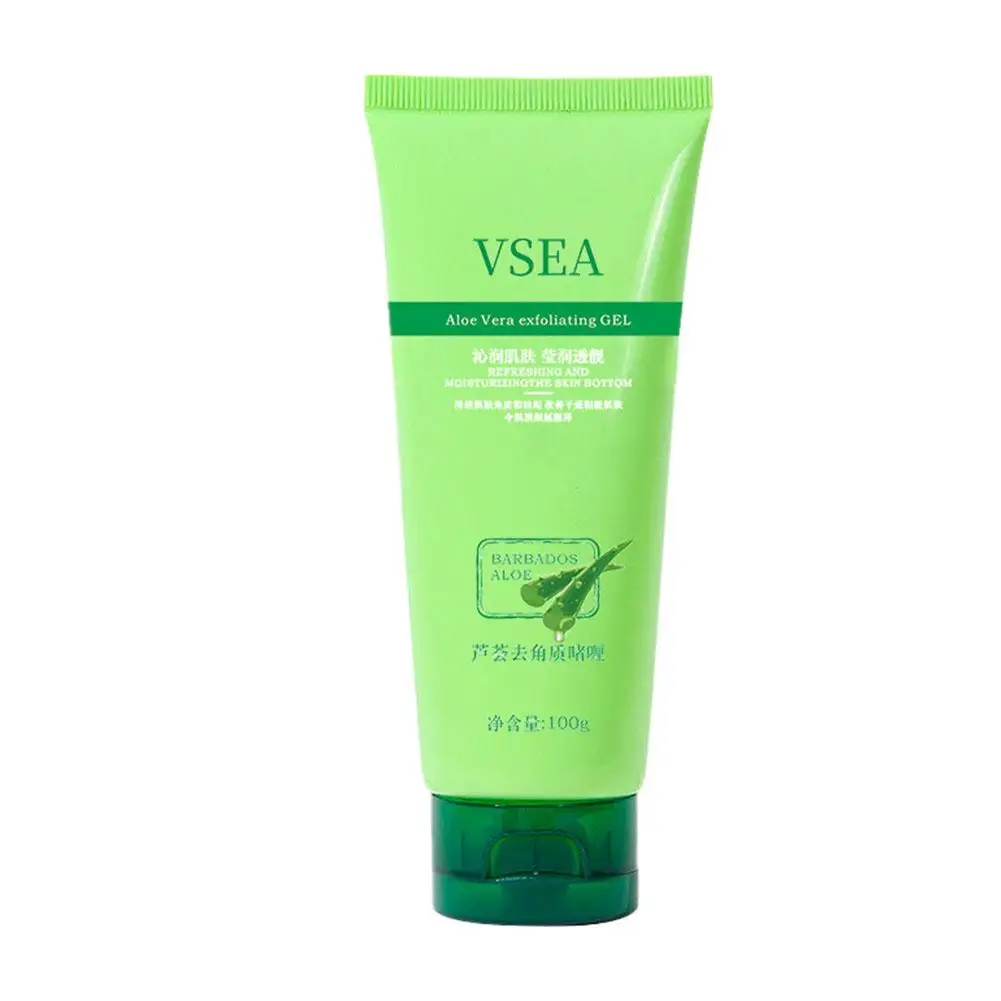 Gel esfoliante all'aloe Vera Scrub viso Peeling Gel olio prodotto sbiancante olio di bellezza corpo rinfrescante idratante cura controllo Q8U4