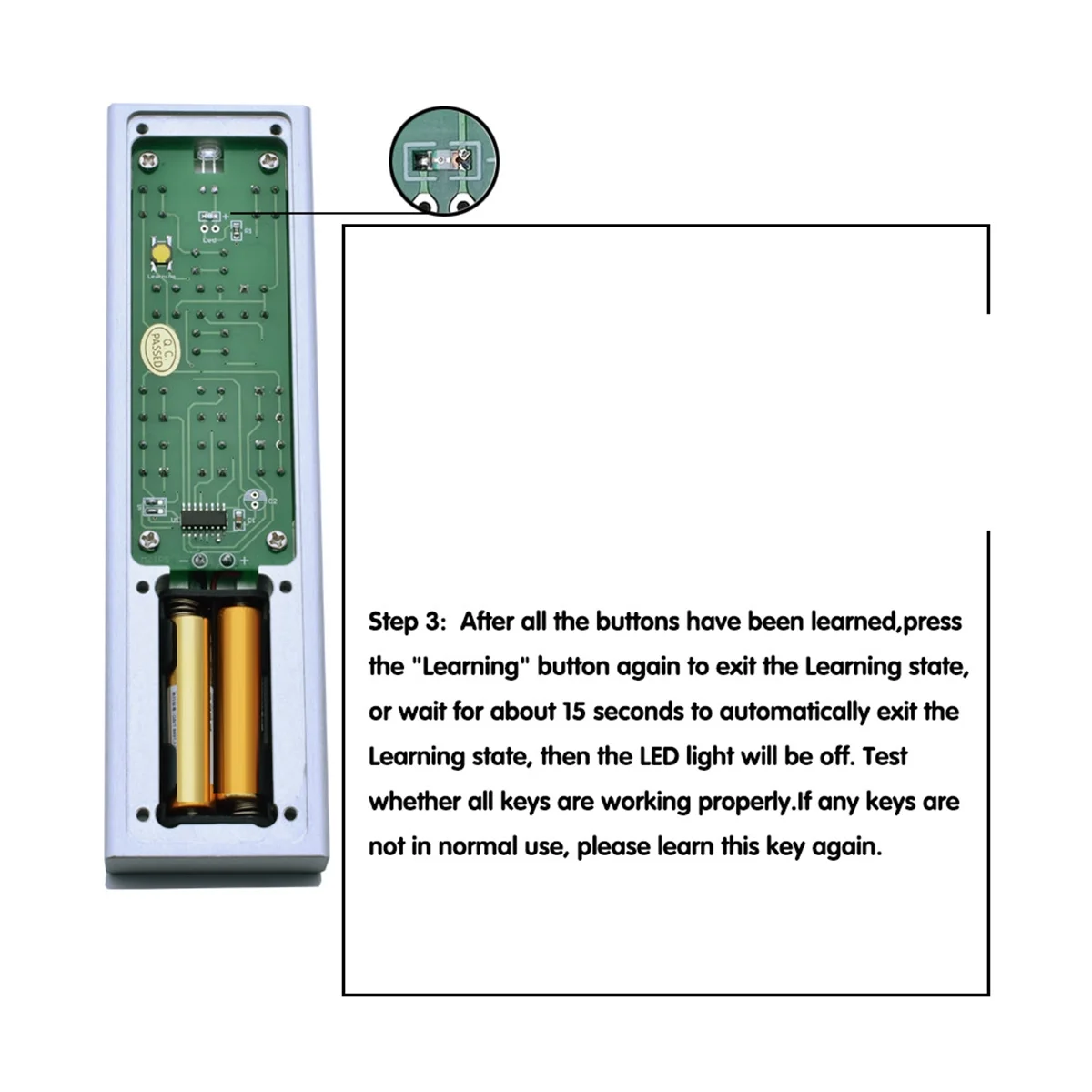 A57G-All-Aluminum Infrared Signal 7-Key Remote Control for Hifi Audio CD Preamplifier TV Set-Top Box(B)