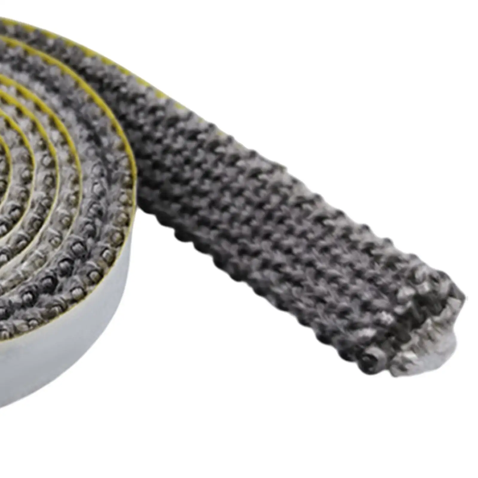 Fireplace Sealing Rope Practical Spare Parts White Flat Rope Adhesive Fiberglass Rope for Fireplace Door Window Chimney Glass