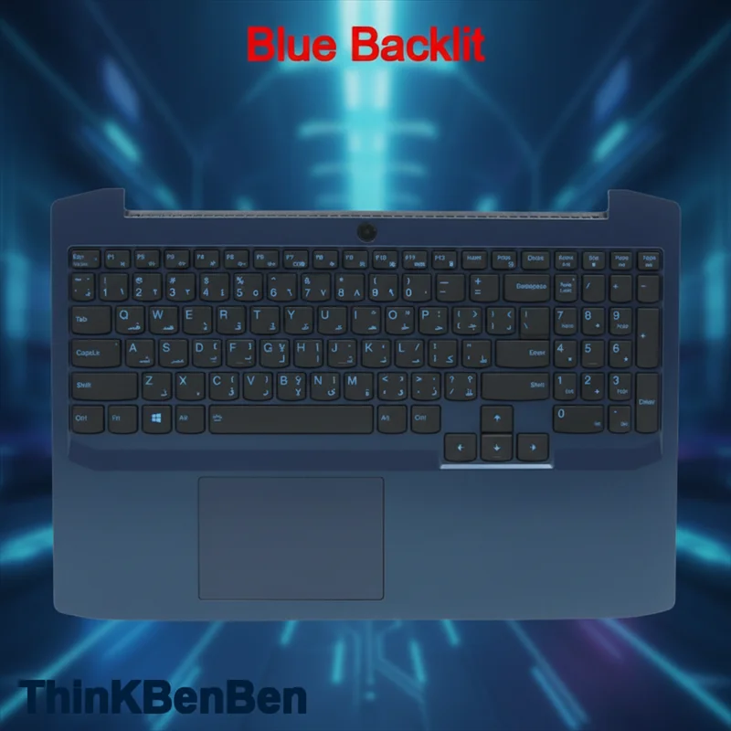 

Синий верхний чехол с упором для рук, клавиатура с подсветкой для Lenovo Ideapad Gaming 3, 15, 15IMH05 5CB0Y99525 5CB0Z20924 5CB0Y99512