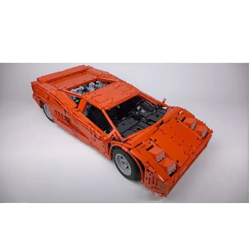 Blocs de construction d'assemblage de supercar rouge V16T, modèle • 3914 pièces, blocs de construction pour adultes et enfants, jouet personnalisé d'anniversaire, cadeau, MOC-26377