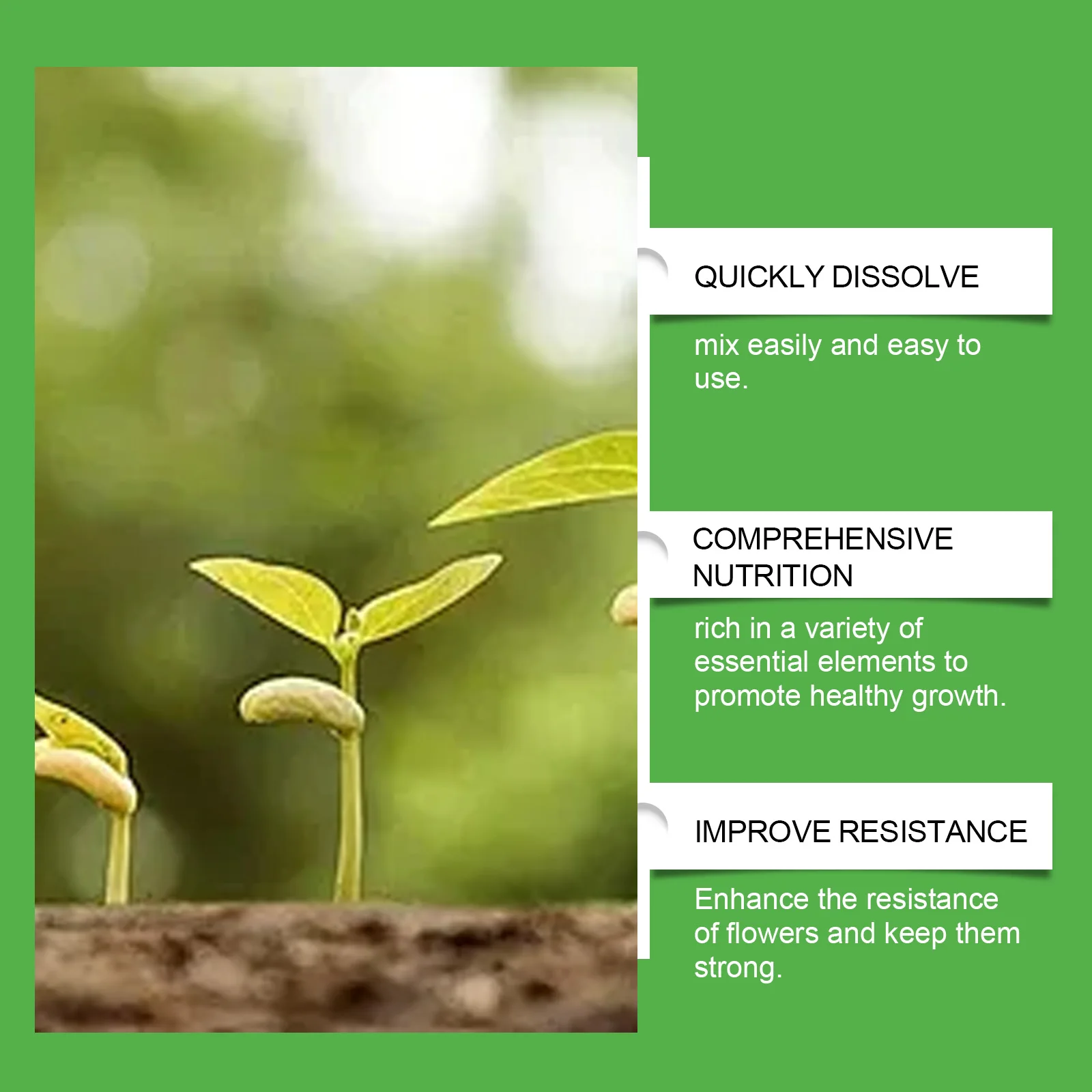Water Soluble Bloom Fertilizer Promote Root Growth Potted Plants Garden Flowers Green Leaves Universal Plant Nutrient Solution