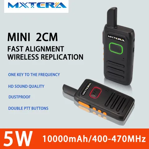 Retevis 미니 워키토키, USB C 타입 휴대폰 MXT-300PMR, FRFradio, 양방향 라디오, 휴대용 PTT 호텔