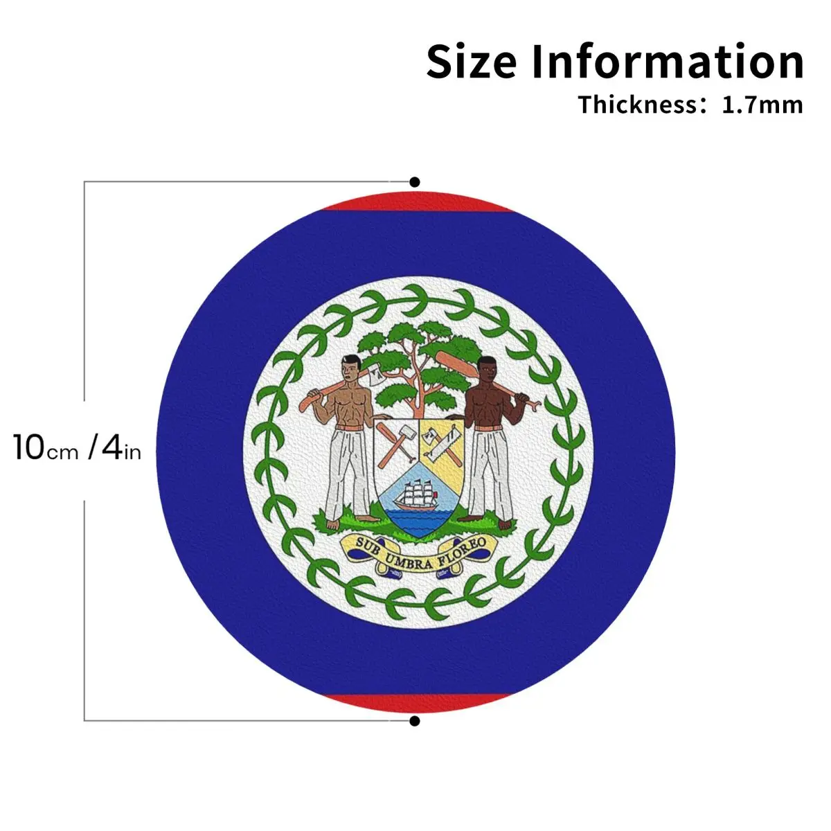 

Belize Flag Gifts, Stickers & Products Coasters Leather Placemats Insulation Coffee Mats For Home Kitchen Dining Pads Set of 4