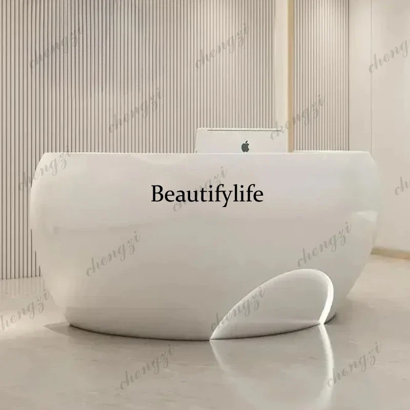 D132 Beauty Salon Barber Clothing Store Bar Dance Training Company Front Desk Paint Reception Desk Home Office Desk