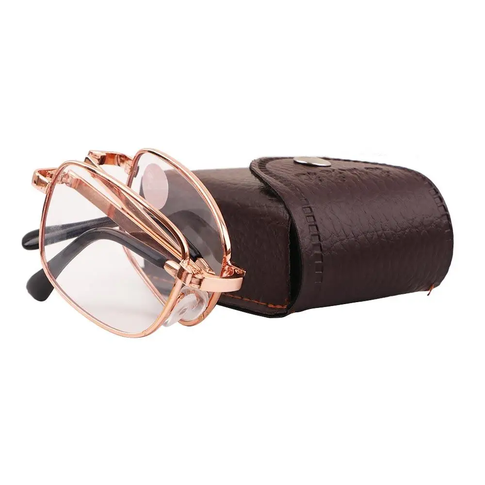 

Portable With Box Anti-fatigue Natural High Definition Crystal Comfortable Presbyonic Glasses Old man Reading Glasses Eyeglass