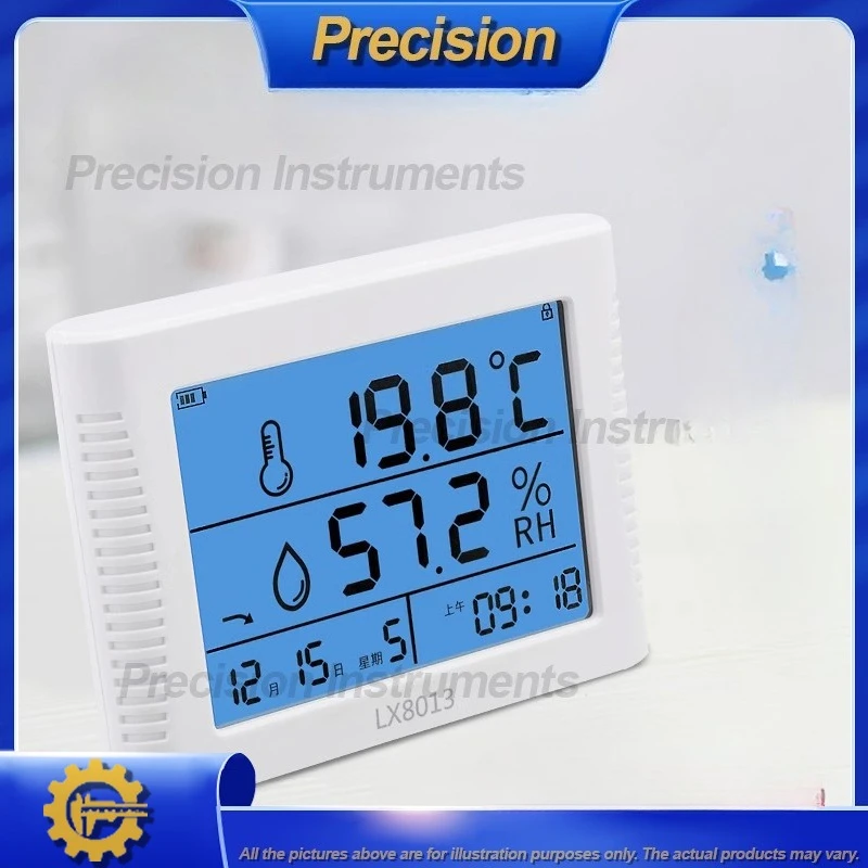 

Цифровой измеритель влажности и температуры 2026, перезаряжаемый дисплей с подсветкой для лабораторного промышленного хранения