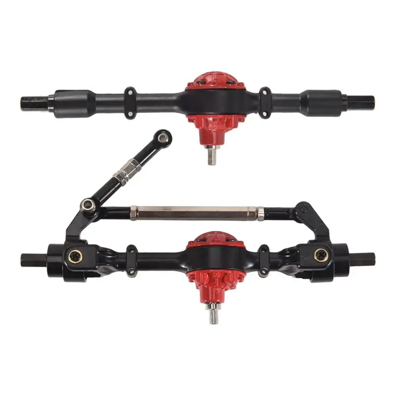 FBIL-Metal Front And Rear Axle For WPL C14 C24 C34 C44 B14 B24 1/16 RC Car Upgrades Parts Accessories