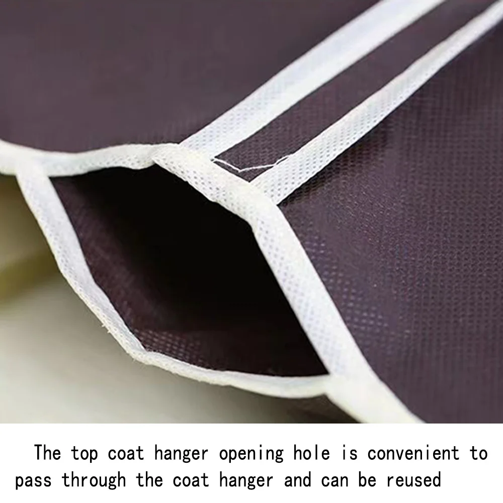 Clothes Dust Cover Dress Cover Suit Coat Storage Bag Dustproof Garment Bags Dog Printing Wardrobe Hanging Clothing Organizer