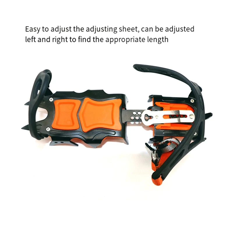 12 Tooth Ice Snow Crampons Anti-Slip Climbing Gripper Shoe Covers Spike Cleats Snow Skid Crampon For Sport