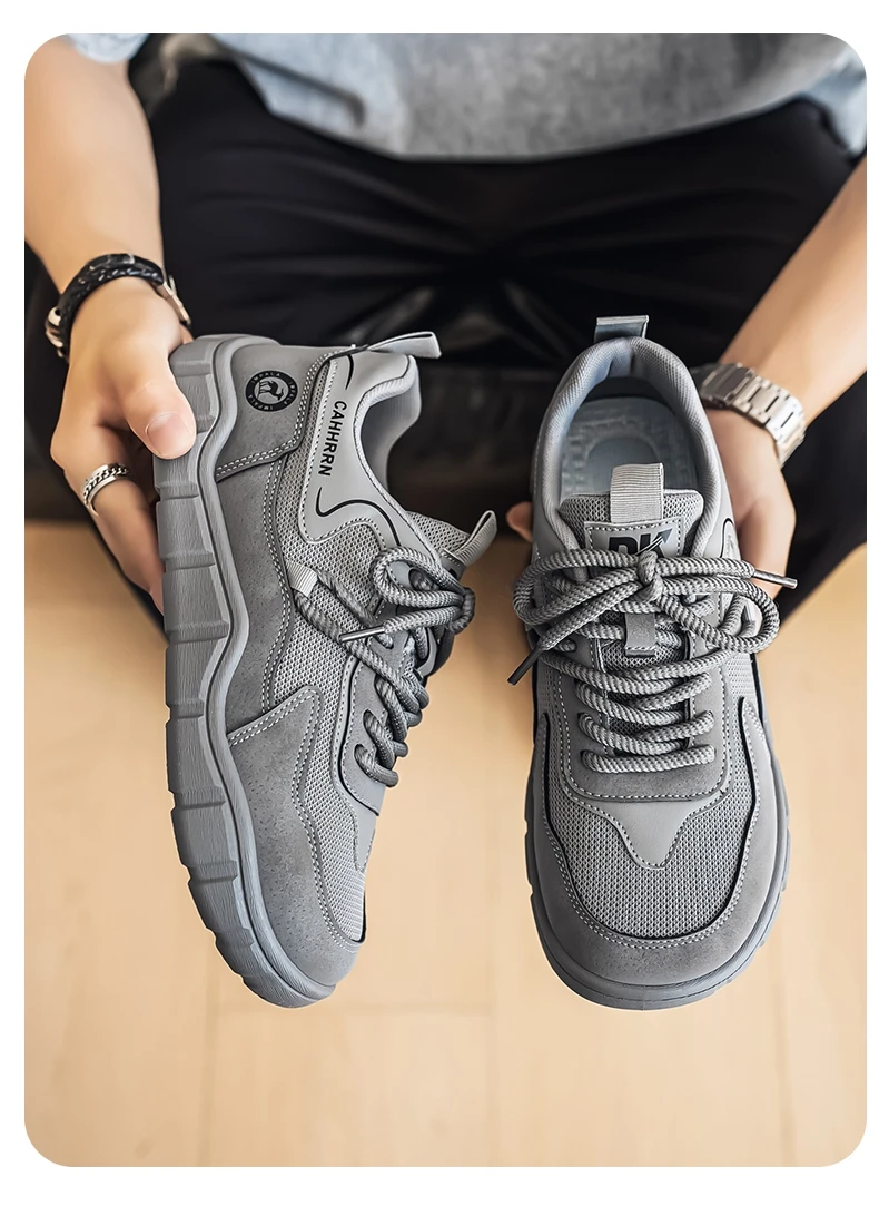 Herrenschuhe mit breiter Zehenbox, leichte Outdoor-Laufschuhe, rutschfeste, weiche, modische Herrenschuhe – Detail 15