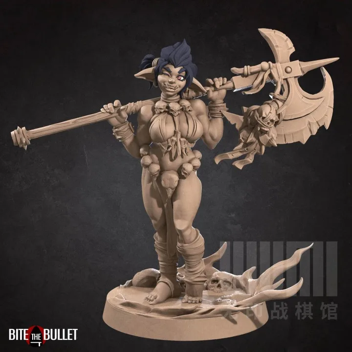 Miniatur Resin Model Goblin Queen, Alchemist, biksu, badut, pencuri, prajurit DND pion Model tidak dicat