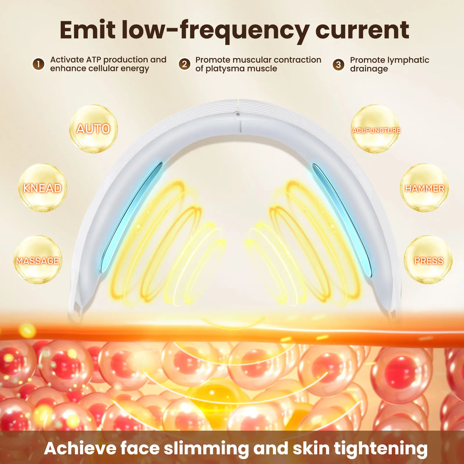 ไฟฟ้า V-face Face Lift อุปกรณ์ LED Photon Therapy Microcurrent กระชับผิว Double Chin Remover EMS Face Slimming Massager