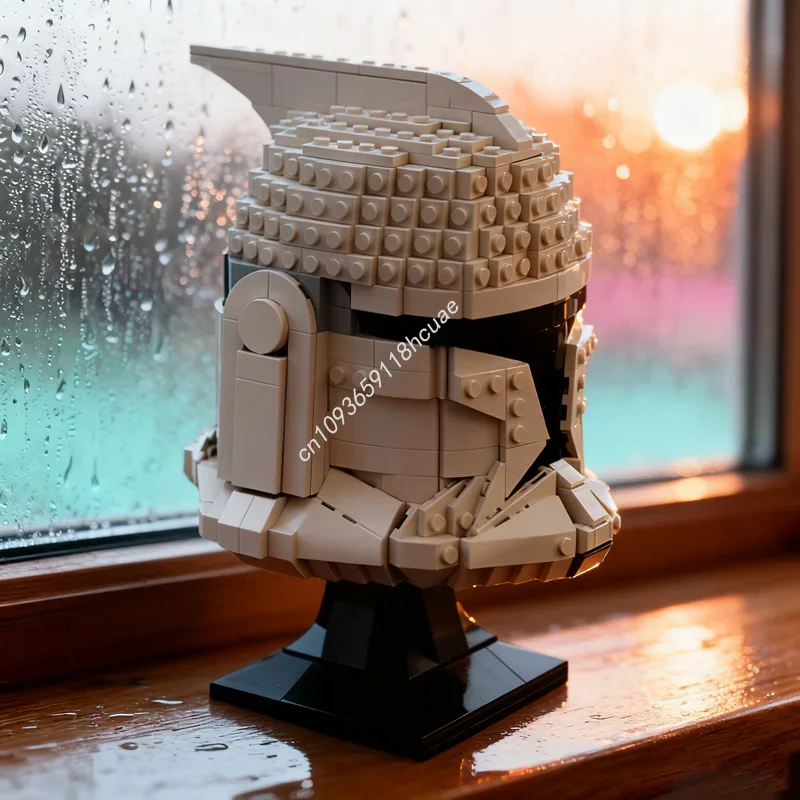 

757pcs MOC Clone Helmet Wars Star Battle Model Building Christmas Gift Blocks Architecture Creative Toy Idea Education Birthday