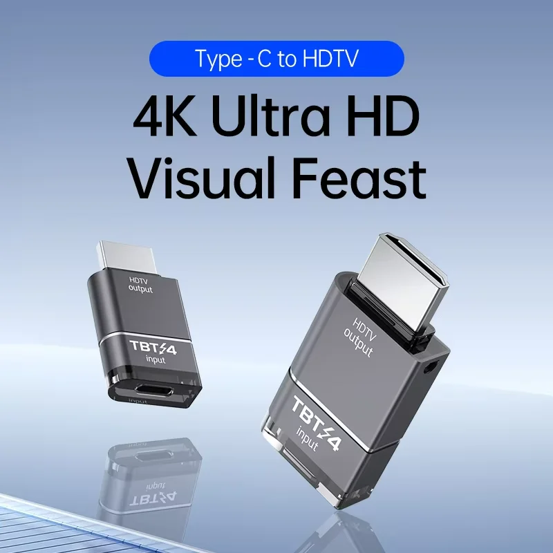 Type C to Display Adapter 4K UHD Video Converter USB-C to DP 8K Screen Dongle for Thunderbolt3/4/5 Macbook Laptop Monitor HDTV
