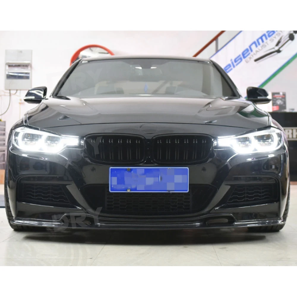 

For BMW 3 Series F30 F35 M Sport 2012-2018 Front Bumper Lip Spoiler Carbon Fiber Bumper Chin Protector Body Kits FRP