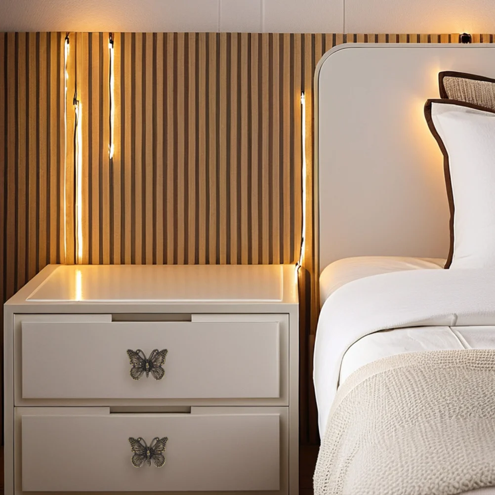 

12Pcs Vintage Butterfly Drawer Knobs Single Hole Pulls Decorative Cabinet Handles for Closet Dresser Wardrobe Furniture Hardware