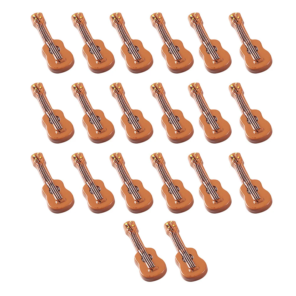 20 Pcs Violin Model Mini Decor Decorative Simulation Ornament Adornment Scene Props Miniature