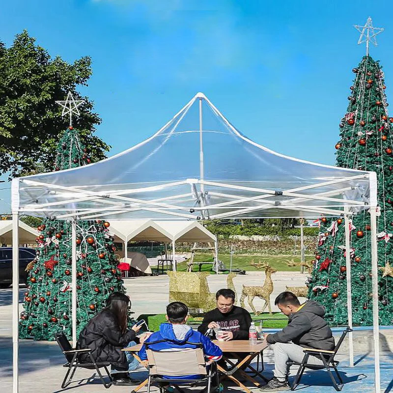 Only Fabric Without Frame Christmas Outdoor Decoration Transparent Tent Sunshine Room Garden Waterproof  Windproof Picnic Party