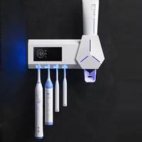 New Smart Toothbrush Sterilizer UV Toothbrush Holder Automatic Multi-function Toothpaste Squeezer Dispenser Home