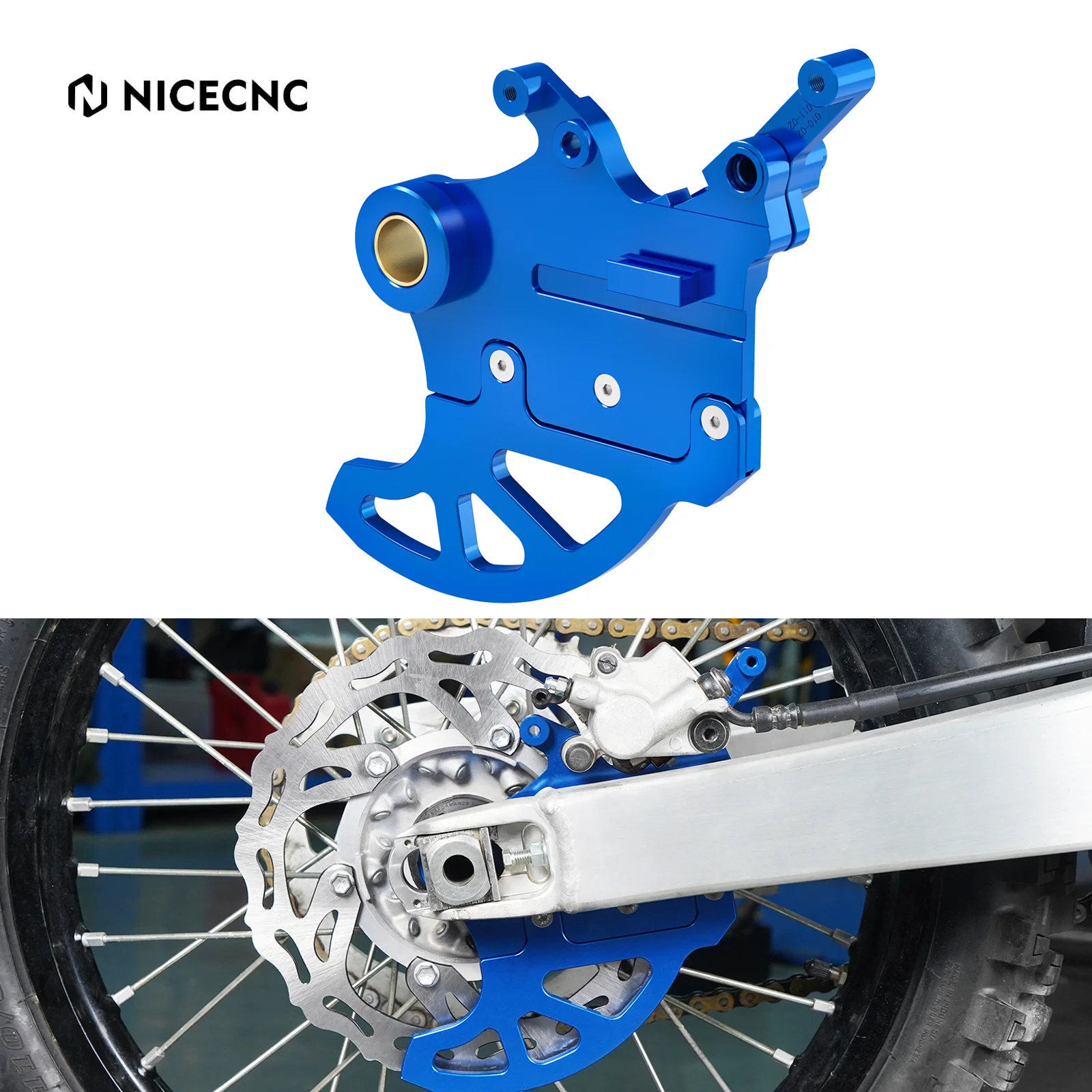 NiceCNC For Yamaha YZ125 YZ250 YZ250F YZ450F WR250F WR450F 2006-2019 Rear Brake Disc Guard YZ250FX YZ250X YZ450FX 2016-2019 2018