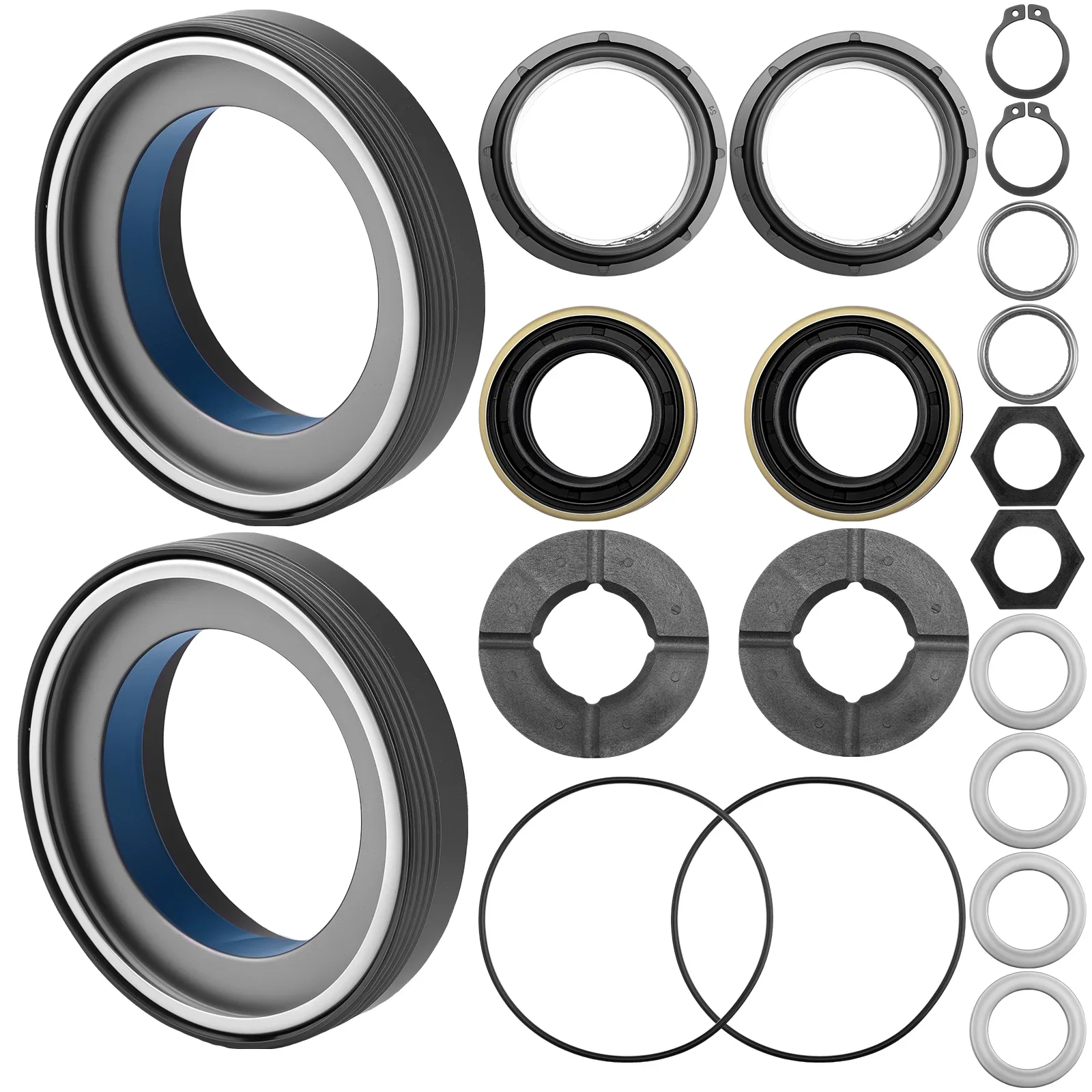 

Outer Axle Dust Seal Kit for 1998-2005 F250/F350/F450/F550 with 50 60 Axles Sturdy Front Axle Knuckle Seal Kit with Inner Tube
