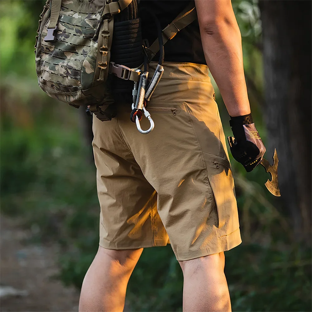 Men Tactical Shorts Thin Multi-Pockets Quick Dry Breathable Cargo Shorts Male Summer Outdoor Sport Hiking Hunting Climbing Pants