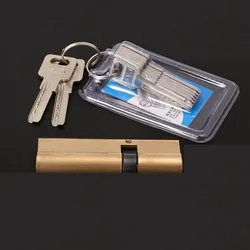 Cylinder Biased Lock 65 70 80 90 100 110 120mm Cylinder AB Key Anti-Theft Entrance Brass Door Lock Lengthened Core Extended Keys