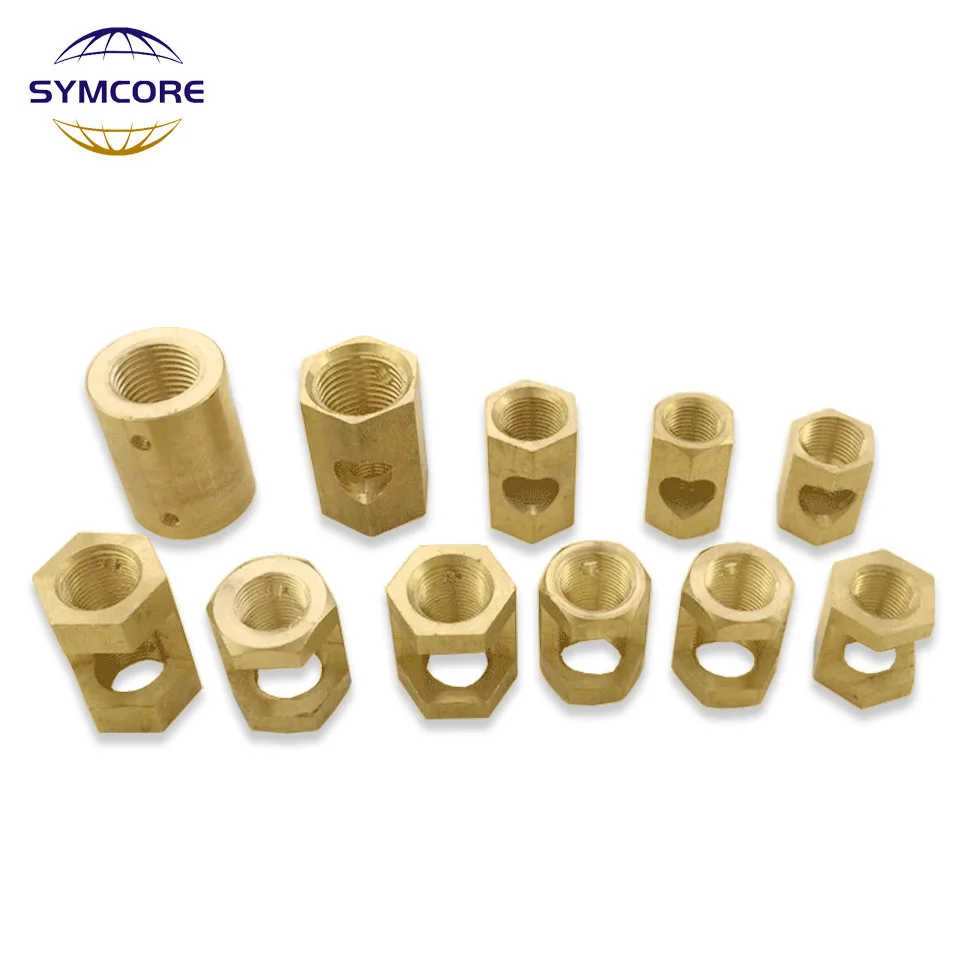 Internal And External Conversion Nut M10 M12 M16 Pure Brass Hexagon Female Adapter Round Female Tooth Tube Connector DIY
