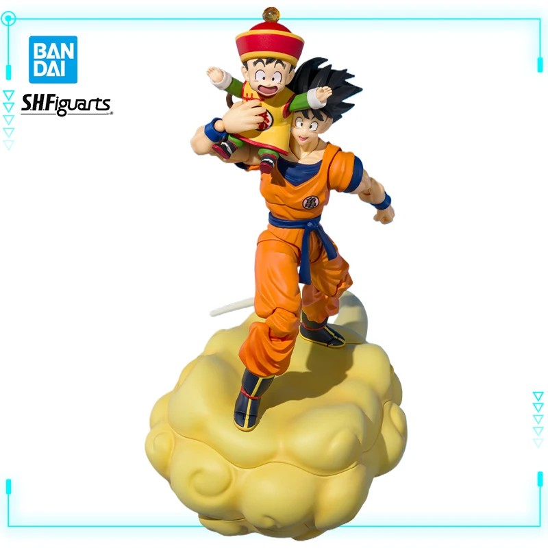 Bandai Original Genuine S.H.Figuarts Dragon Ball Z Son Gokuu Gohan Infancy Somersault Cloud Exclusive Edition Model Figures Toy