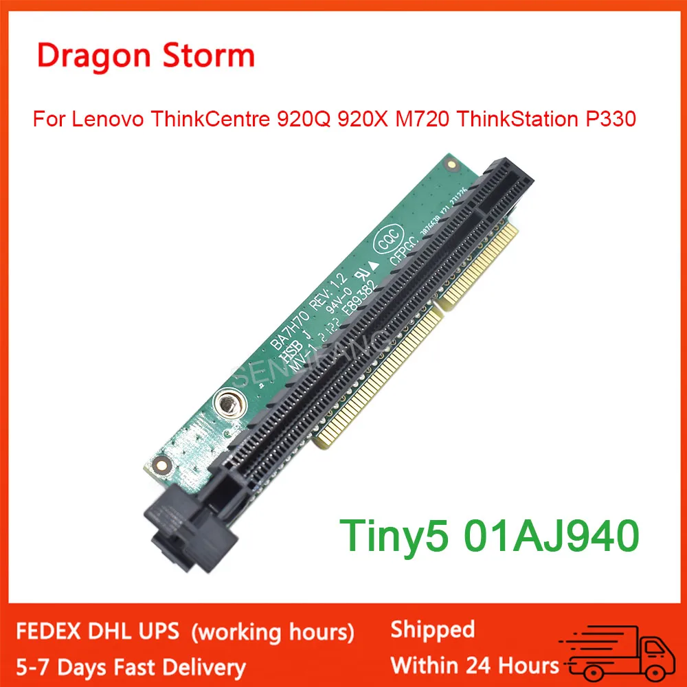 New Expansion Graphic Card PCIE16 01AJ940 For Lenovo ThinkCentre 920Q 920X M720 ThinkStation P330 Tiny5